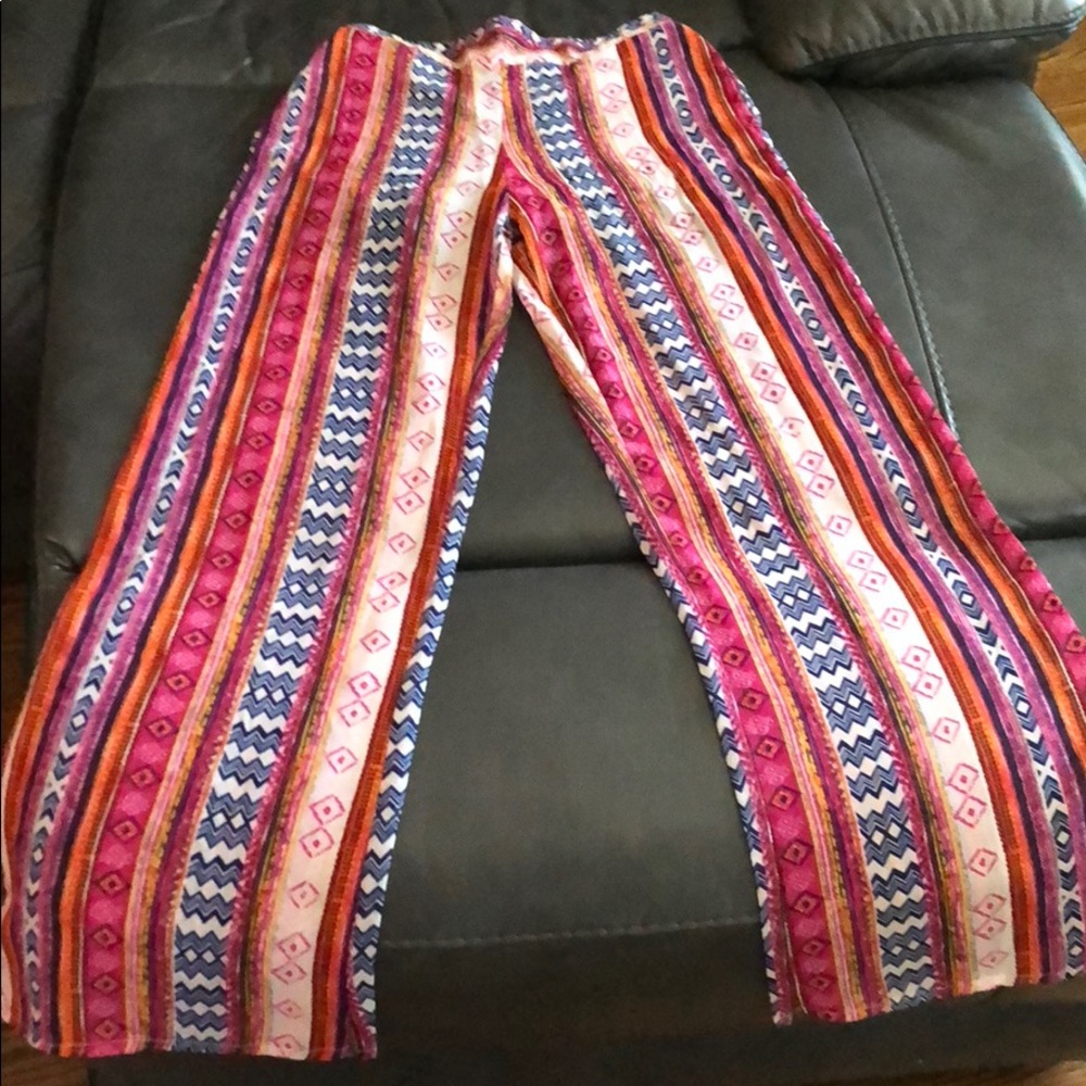 Fashion Web colorful wide leg pants